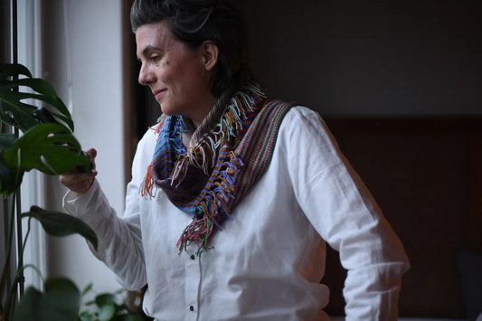 Josefine sjal stickmönster (digitalt mönster)